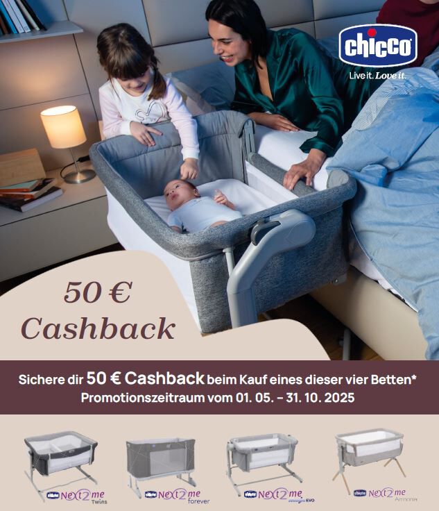 50 € Cashback auf ausgewählte Next2Me Betten*